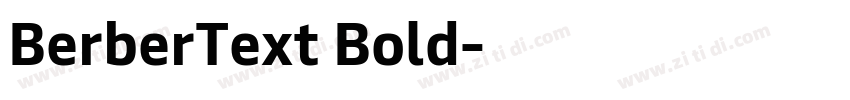 BerberText Bold字体转换